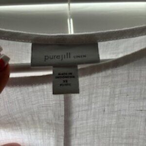 J Jill linen top white